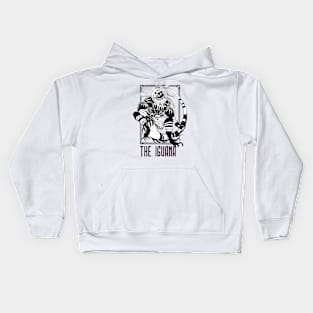 Valeria - THE IGUANA (WHITE BG) Kids Hoodie